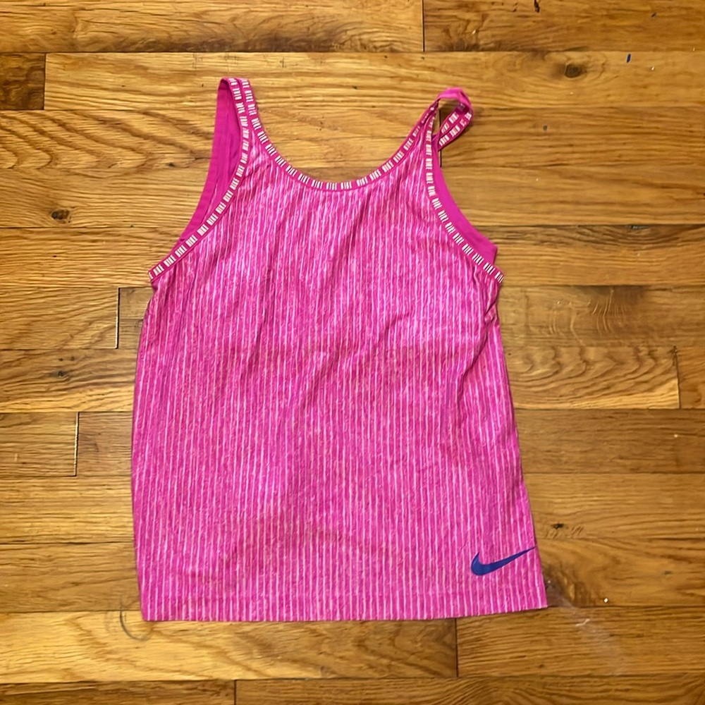 NIKE kids DRI-FIT TANK TOO BUILT IN SOORTS BRA MEDIUM